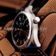 Perfect Replica IWC Ingenieur Arabic Markers Coffee Leather Strap 42mm Watch (5)_th.jpg